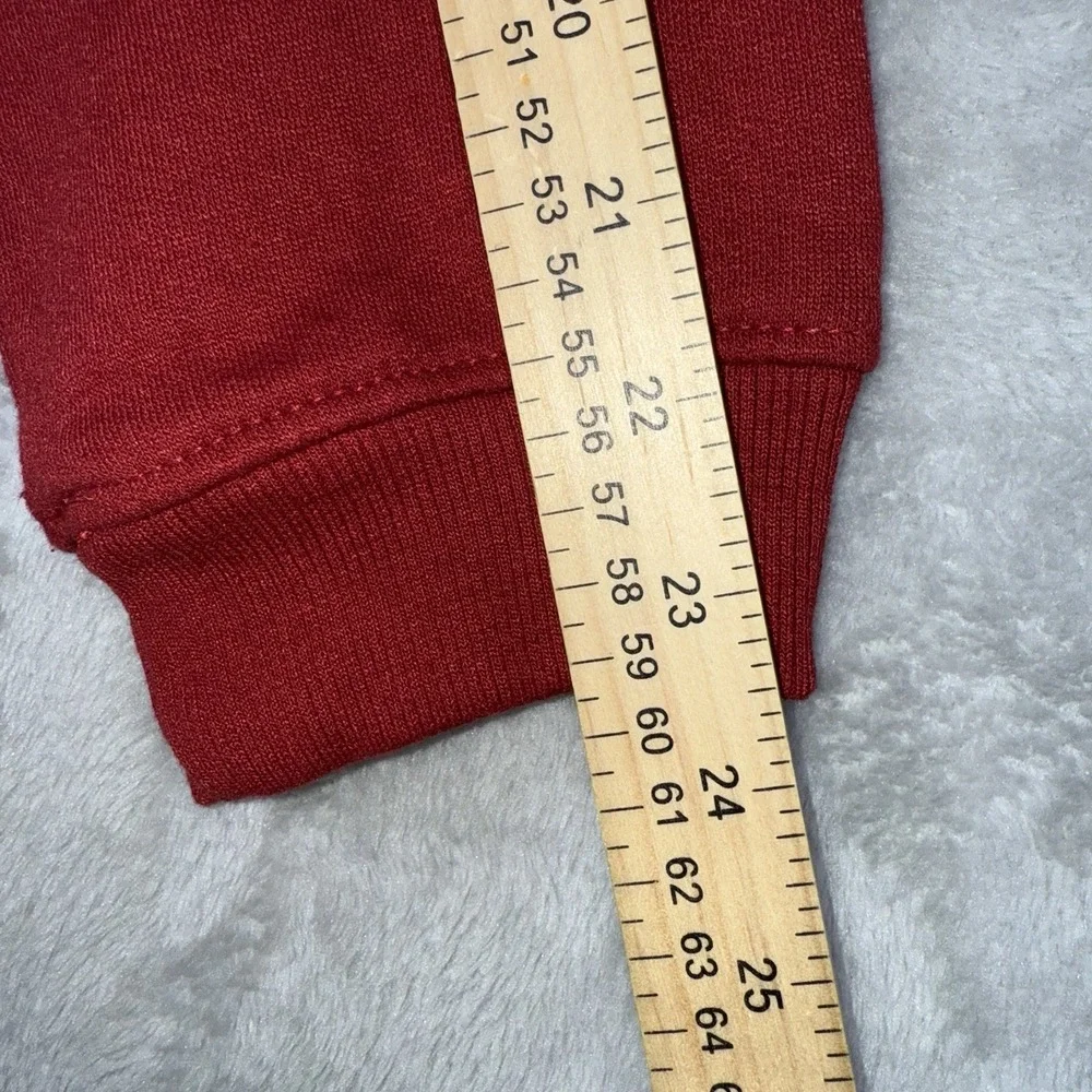 True Religion Hoodie Mens Large Maroon Full Zip Logo‎ Brand Jeans Sweatshirt